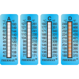 Ruban indicateur thermosensible Thermax 10 températures