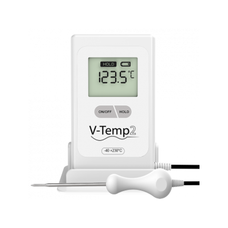 Thermomètre intérieur avec sonde filaire extérieur digital Hygromètre blanc