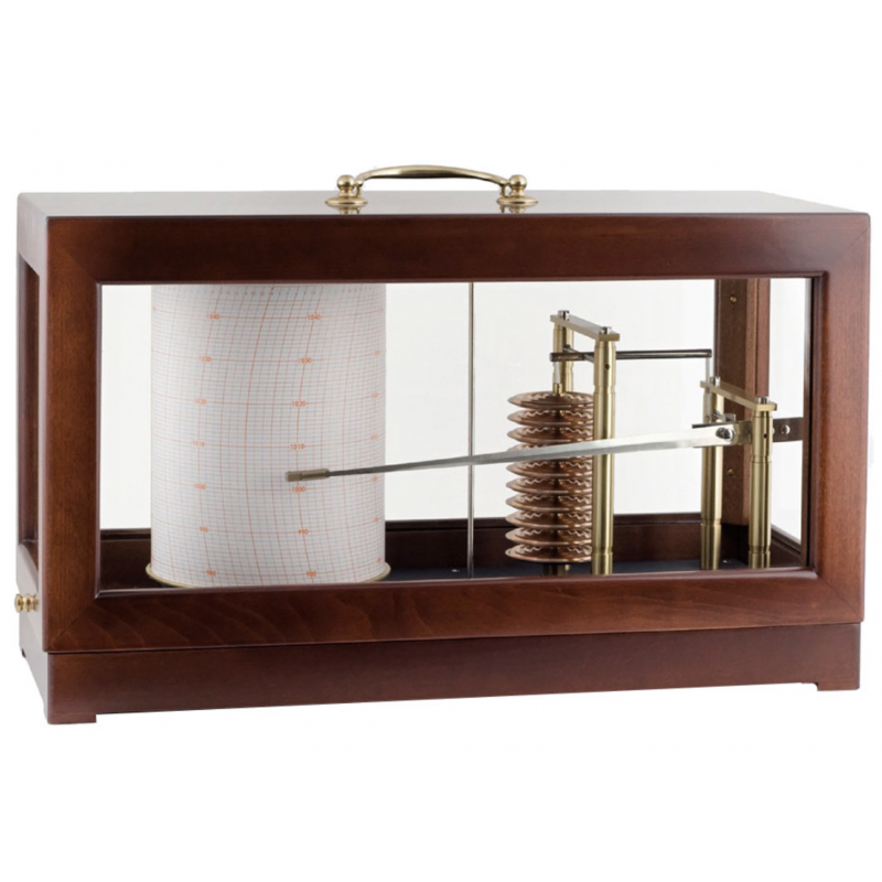 Barographe Grand Modèle - Finition acajou - Mouvement mécanique